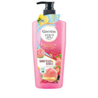 Ginvera World Spa Japanese Shower Scrub - Momo Peach & Berries (Malaysia) এর ছবি