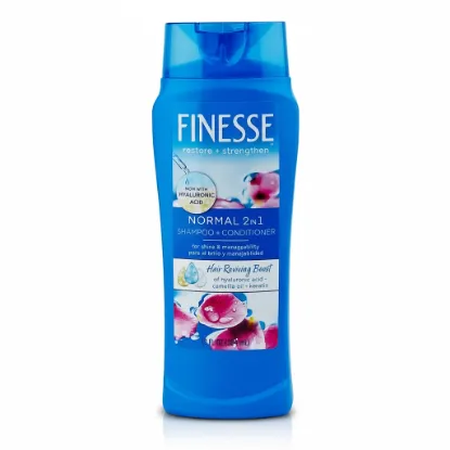 Finesse Normal 2-in-1 Shampoo & Conditioner 384ml – Shine & Smooth Hair Booster with Hyaluronic Acid এর ছবি