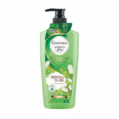 Ginvera World SPA Japanese Green Tea & Tea Tree Shower Scrub - 750ml এর ছবি