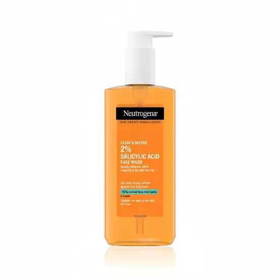 Neutrogena 2% Salicylic Acid Clear & Defend Facial Wash - 200ml এর ছবি