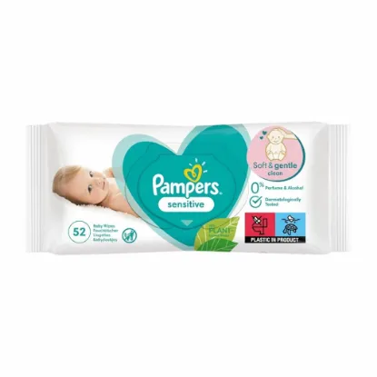 Pampers Sensitive Soft & Gentle Baby Wipes (52 Wipes) এর ছবি