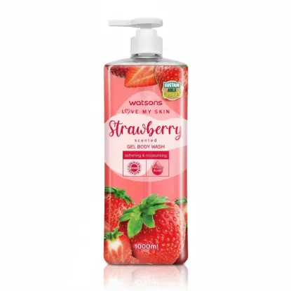 Watsons Strawberry Gel Body Wash 1000ml এর ছবি