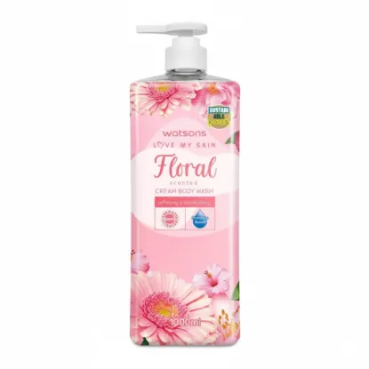 WATSONS Floral Cream Body Wash 1000ml এর ছবি