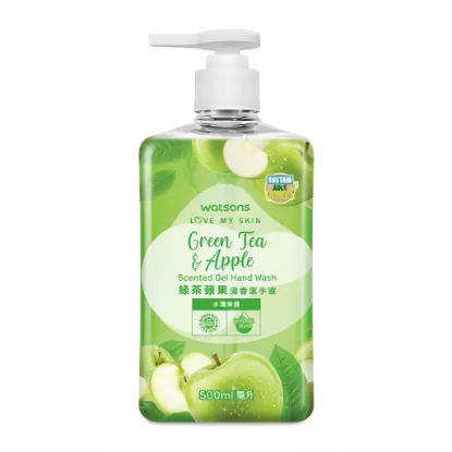 Watsons Green Tea & Apple Scented Gel Hand Wash 500ml এর ছবি