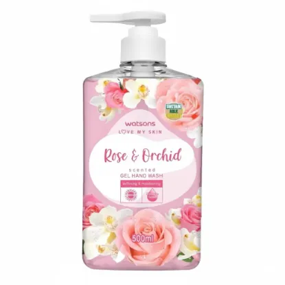 WATSONS ROSE & ORCHID SCENTED GEL HAND WASH 500ML এর ছবি